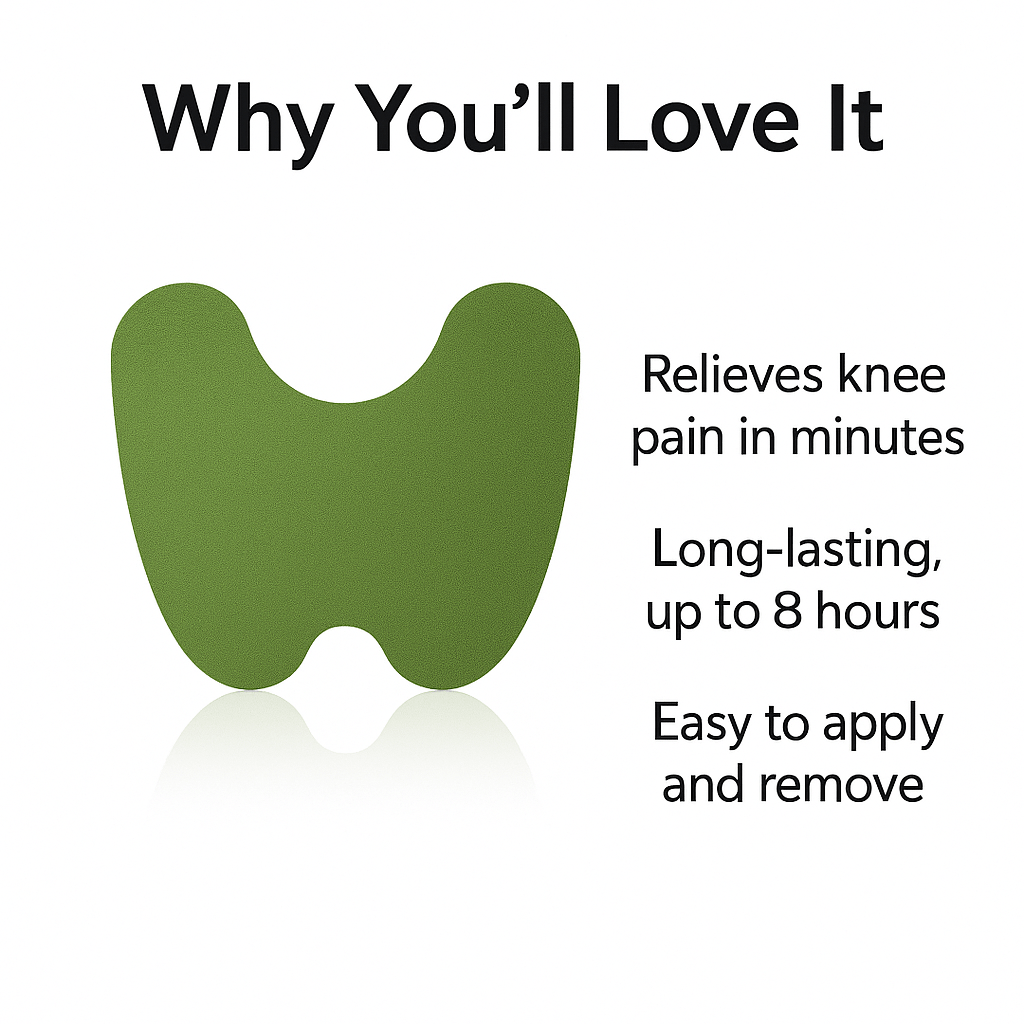 TheraRelief Knee Natural Herbal Knee Relief Patch