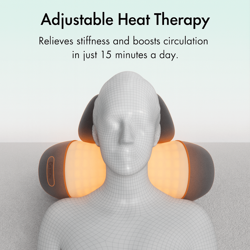 TheraRelief Neck relief NeckReset Pro - 3in1 Teck-Neck Traction Pillow Massager