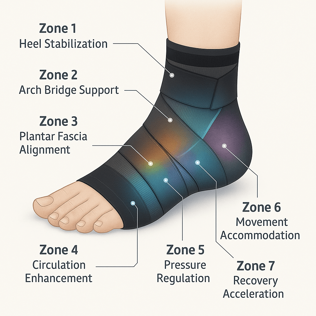 TheraRelief Foot Support FlexiRelief™ Overnight Healing Sleeve - The Only Support That Heals While You Sleep