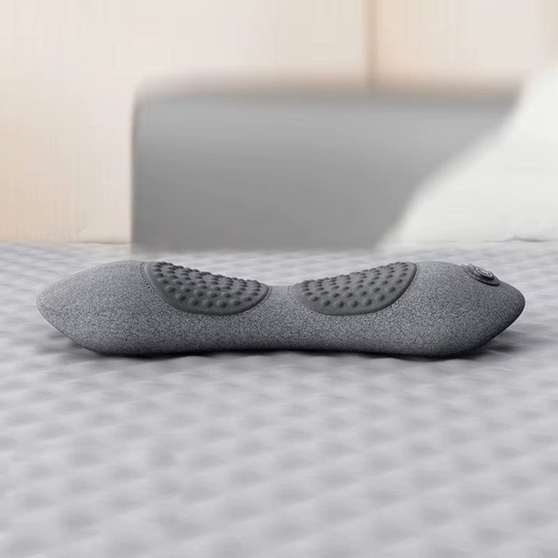 TheraRelief Lumbar Support Massager Light Grey SpinalFlex Pro 3-in-1 Lumbar Support Massager- Finally, Real Relief for Your Aching Back