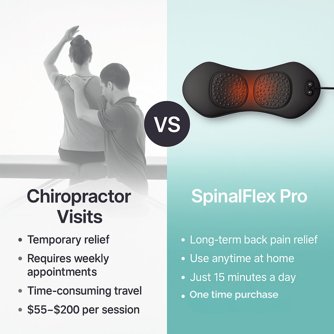 TheraRelief Lumbar Support Massager SpinalFlex Pro 3-in-1 Lumbar Support Massager- Finally, Real Relief for Your Aching Back