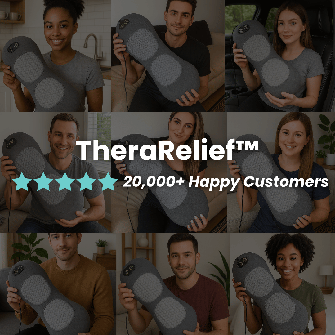 TheraRelief Lumbar Support Massager SpinalFlex Pro 3-in-1 Lumbar Support Massager- Finally, Real Relief for Your Aching Back