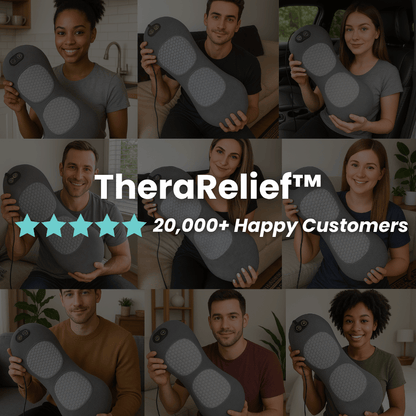 TheraRelief Lumbar Support Massager SpinalFlex Pro 3-in-1 Lumbar Support Massager- Finally, Real Relief for Your Aching Back
